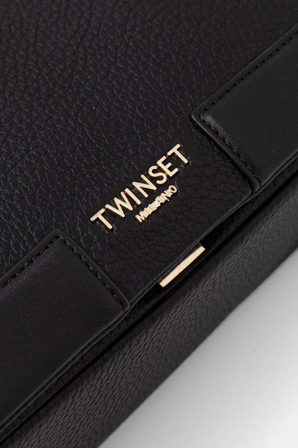 Сумка крос-боді жіноча зі штучної шкіри Twinset колір чорний фото 4