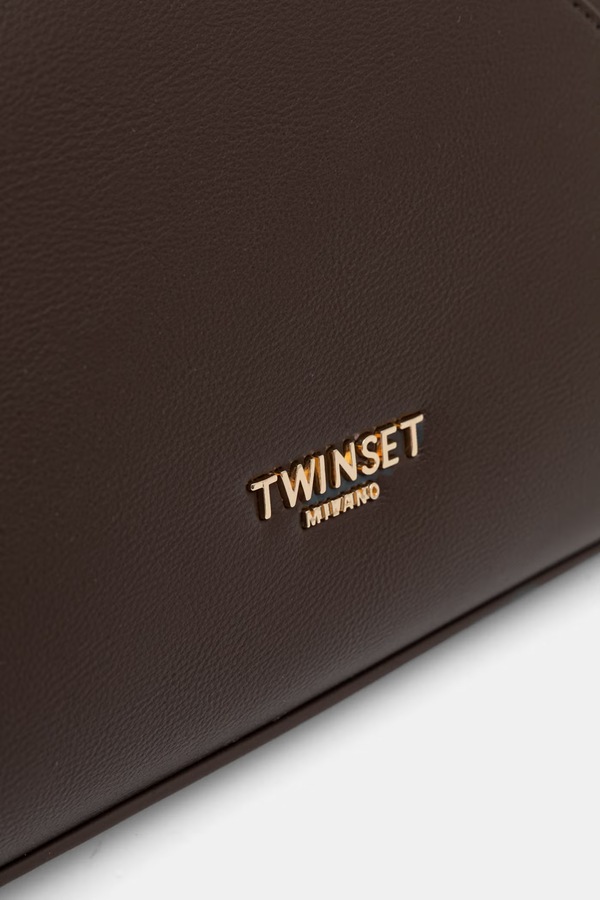 Сумочка жіноча зі штучної шкіри Twinset колір коричневий фото 4