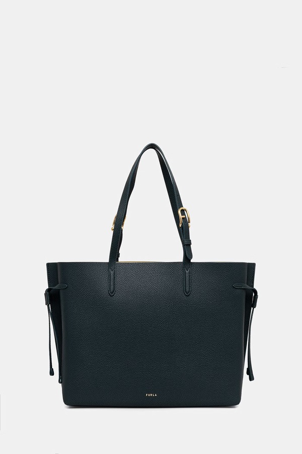 Сумка-шопер женская кожаная Furla цвет зеленый