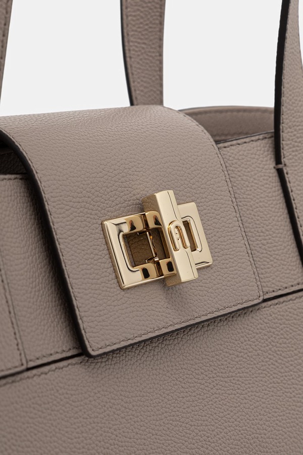 Сумка-шопер жіноча шкіряна Furla колір бежевий фото 4