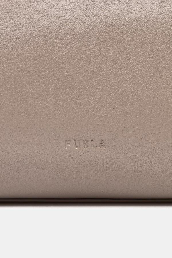 Сумка крос-боді жіноча шкіряна Furla колір бежевий фото 4