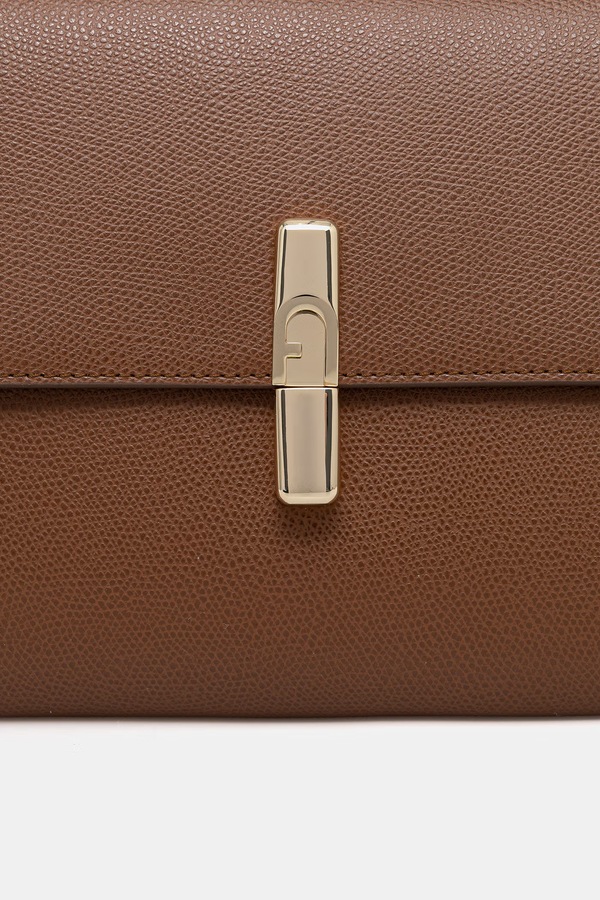 Клатч жіночий шкіряний Furla колір коричневий фото 3