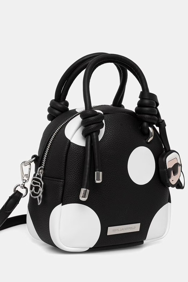 Сумка кросс-боди женская из искусственной кожи Karl Lagerfeld IKON цвет черный