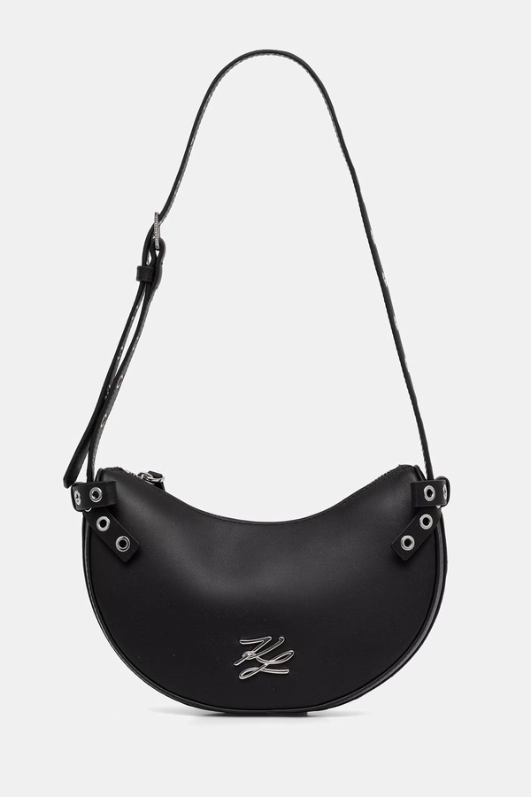 Сумочка женская кожаная Karl Lagerfeld K/AUTOGRAPH цвет черный