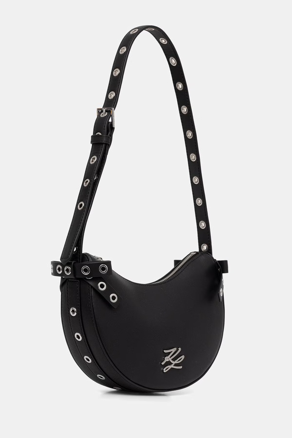 Сумочка жіноча шкіряна Karl Lagerfeld K/AUTOGRAPH колір чорний
