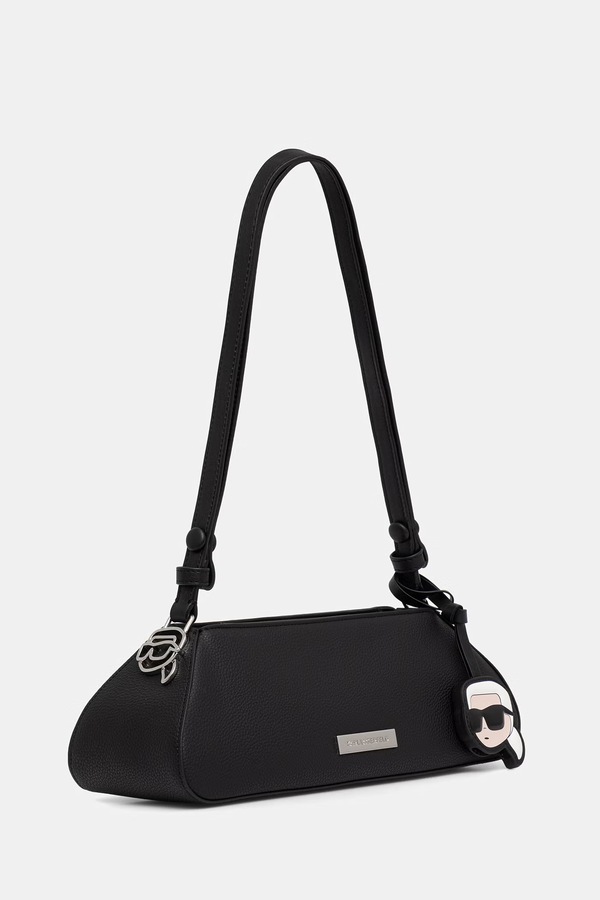 Сумка кросс-боди женская из искусственной кожи Karl Lagerfeld IKON цвет черный
