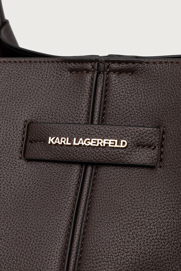 Сумка-тоут жіноча зі штучної шкіри Karl Lagerfeld K/PIERCED колір коричневий фото 4