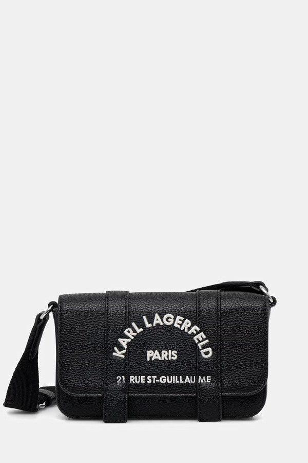 Сумка крос-боді жіноча зі штучної шкіри Karl Lagerfeld K/RSG колір чорний