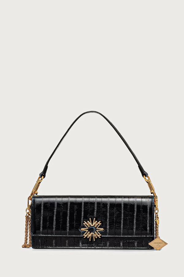 Сумка крос-боді жіноча шкіряна Aldo x ZUHAIR MURAD колір чорний