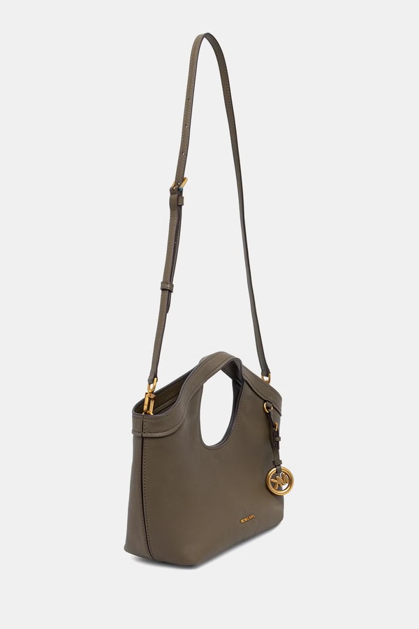 Сумка кросс-боди женская кожаная MICHAEL Michael Kors Haddie цвет зеленый