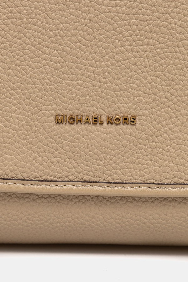 Сумка крос-боді жіноча шкіряна MICHAEL Michael Kors Holmes колір бежевий фото 4
