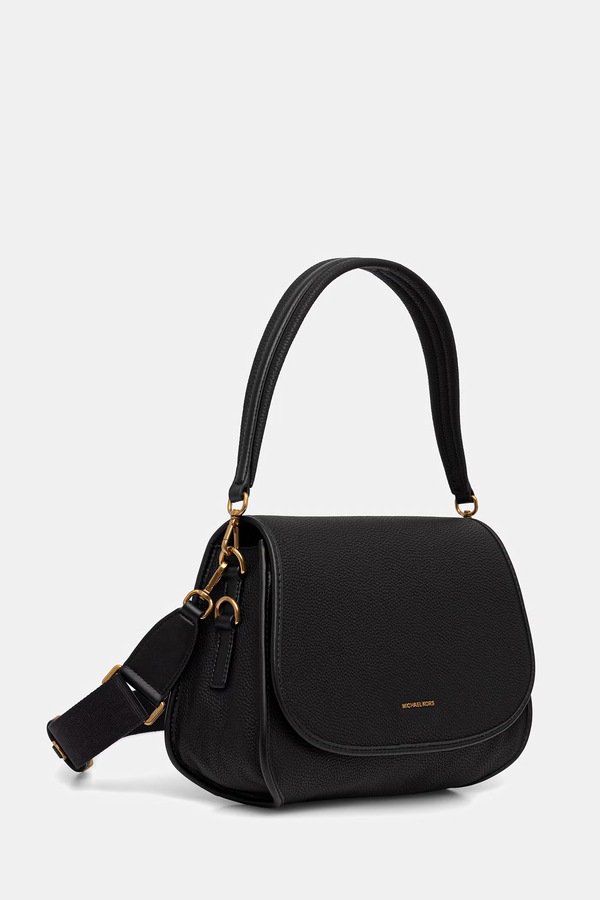 Сумка крос-боді жіноча шкіряна MICHAEL Michael Kors Holmes колір чорний