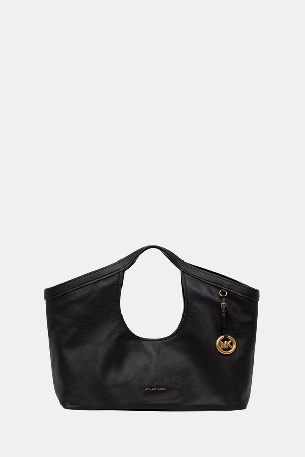 Сумка-шопер женская кожаная MICHAEL Michael Kors Haddie цвет черный