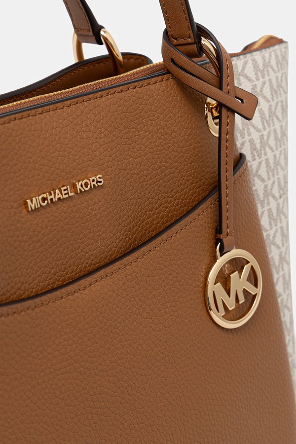 Сумка-шопер жіноча зі штучної шкіри MICHAEL Michael Kors May колір бежевий фото 4