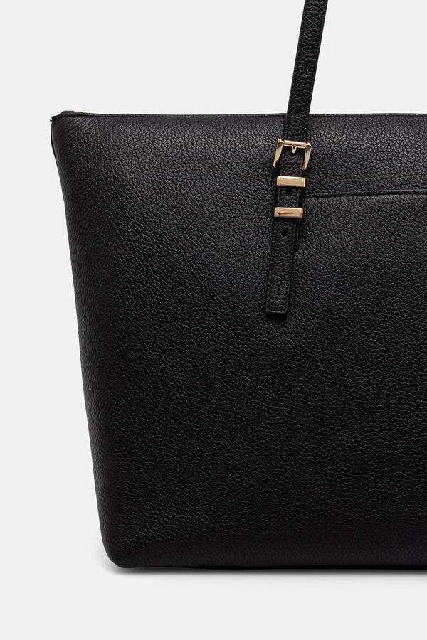 Сумка-шопер жіноча шкіряна MICHAEL Michael Kors QUINN колір чорний фото 2
