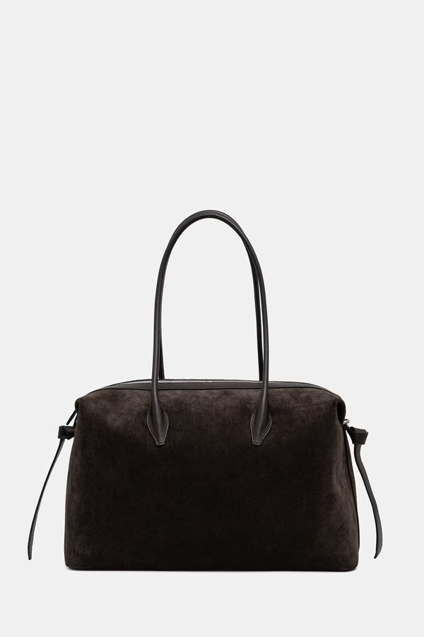 Сумка-тоут женская замшевая Yuzefi LARGE BRIOCHE DUFFLE цвет коричневый