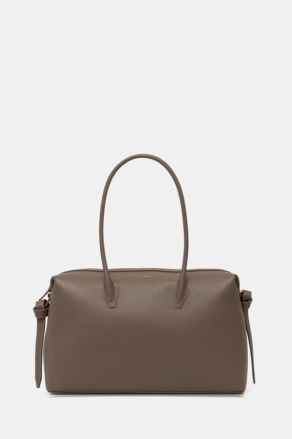 Сумка-шопер женская кожаная Yuzefi LARGE BRIOCHE DUFFLE цвет коричневый