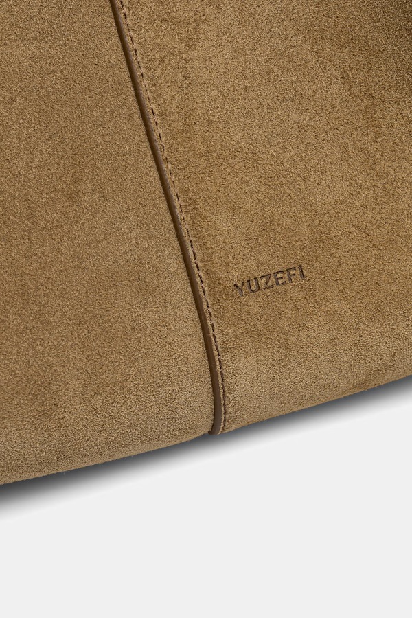 Сумочка жіноча замшева Yuzefi XL MOCHI колір зелений фото 4