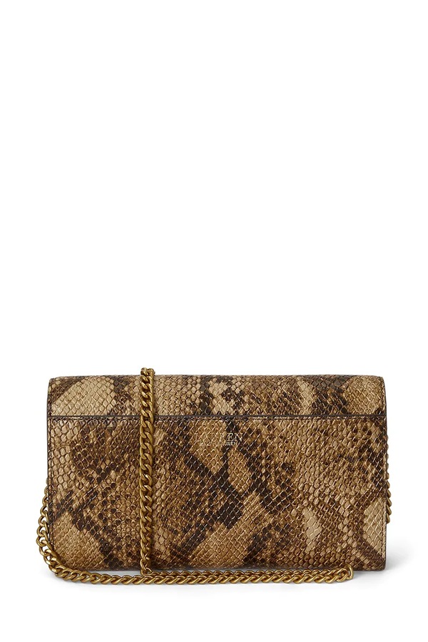Сумка кросс-боди женская кожаная Lauren Ralph Lauren цвет зеленый