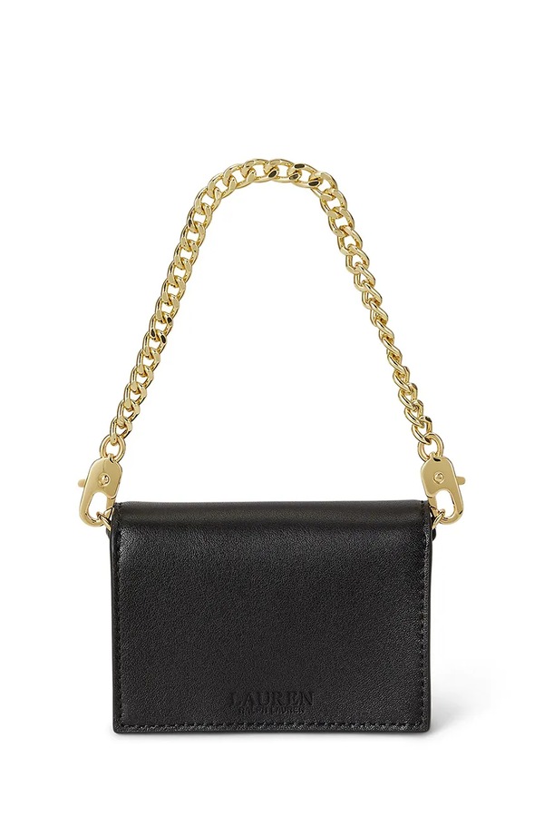 Клатч жіночий шкіряний Lauren Ralph Lauren колір чорний