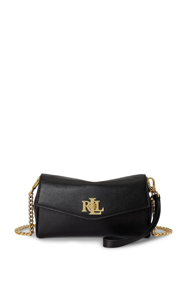 Сумка кросс-боди женская кожаная Lauren Ralph Lauren цвет черный
