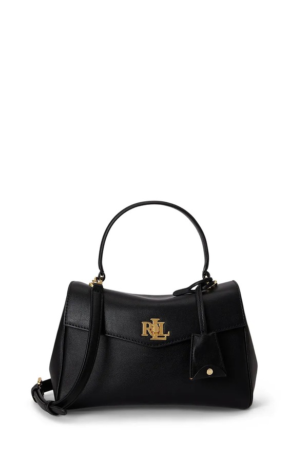 Сумка крос-боді жіноча шкіряна Lauren Ralph Lauren колір чорний