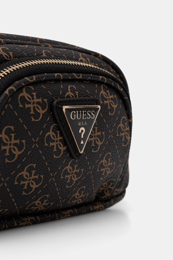 Бананка жіноча зі штучної шкіри Guess LATONA колір коричневий фото 4