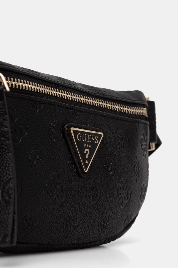 Сумка жіноча зі штучної шкіри Guess DEVON колір чорний фото 4
