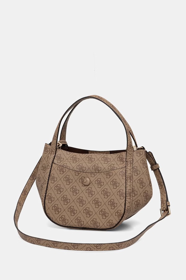 Сумка кросс-боди женская из искусственной кожи Guess COLEEN цвет бежевый фото 2