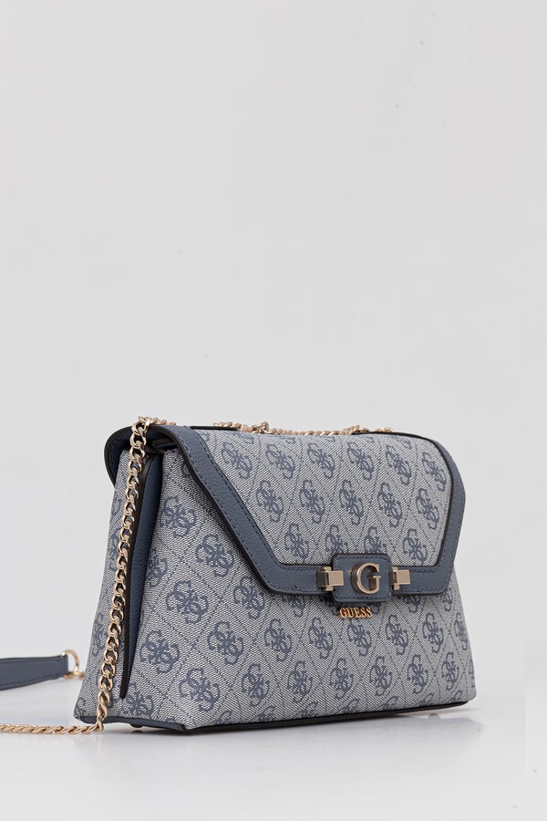 Сумка кросс-боди женская из искусственной кожи Guess LINDSEY цвет голубой