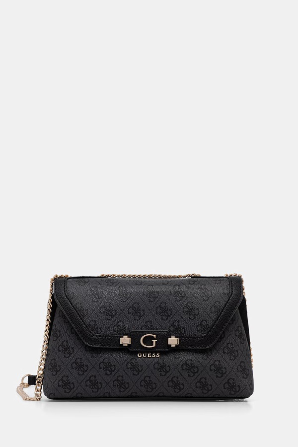 Сумка кросс-боди женская из искусственной кожи Guess LINDSEY цвет серый