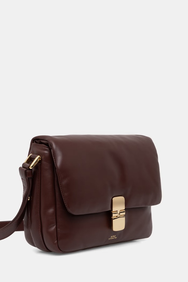 Сумка крос-боді жіноча шкіряна A.P.C. sac grace soft