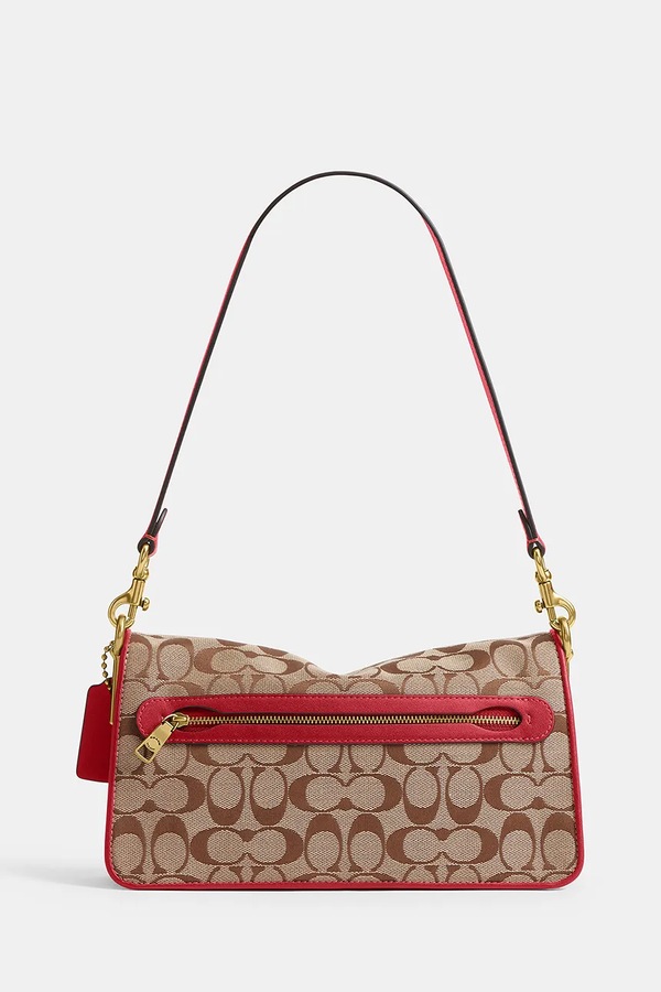 Сумка крос-боді жіноча Coach Soft Tabby Shoulder Bag 26 колір коричневий фото 2