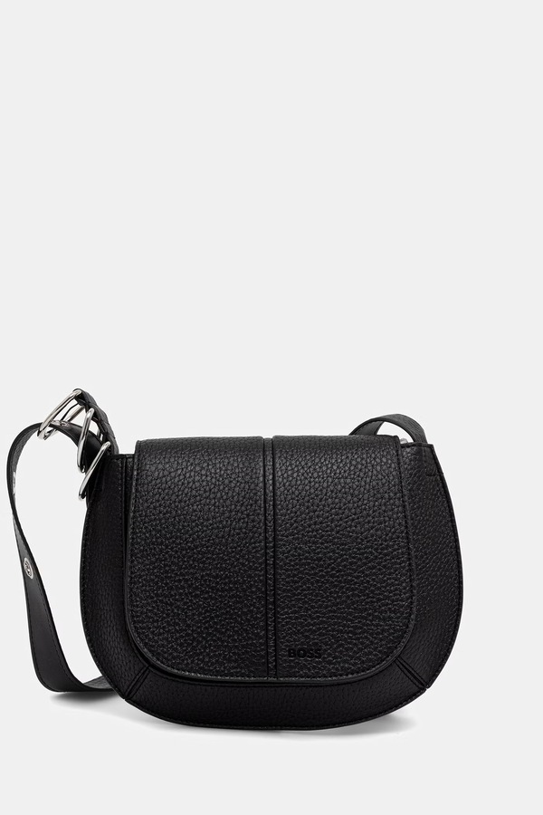 Сумка кросс-боди женская из искусственной кожи BOSS CLARICE SADDLE цвет черный