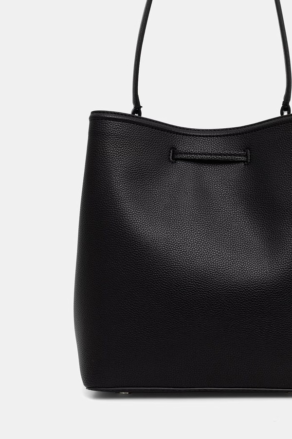 Сумочка жіноча зі штучної шкіри BOSS Anett Drawstring колір чорний фото 2