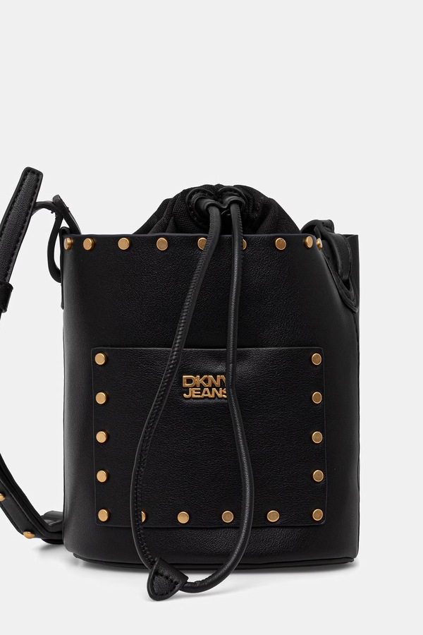 Сумка-мешок женская из искусственной кожи DKNY PAYTON цвет черный