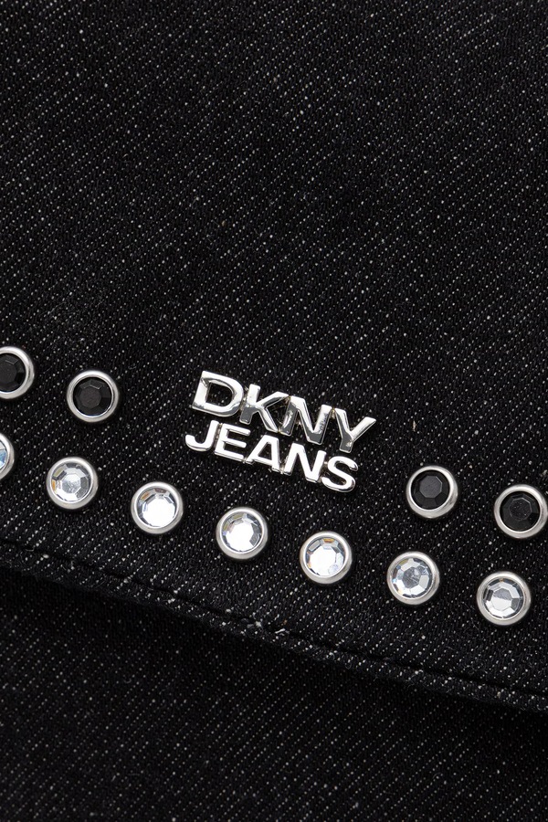 Сумочка жіноча джинсова DKNY MILLA колір чорний фото 4