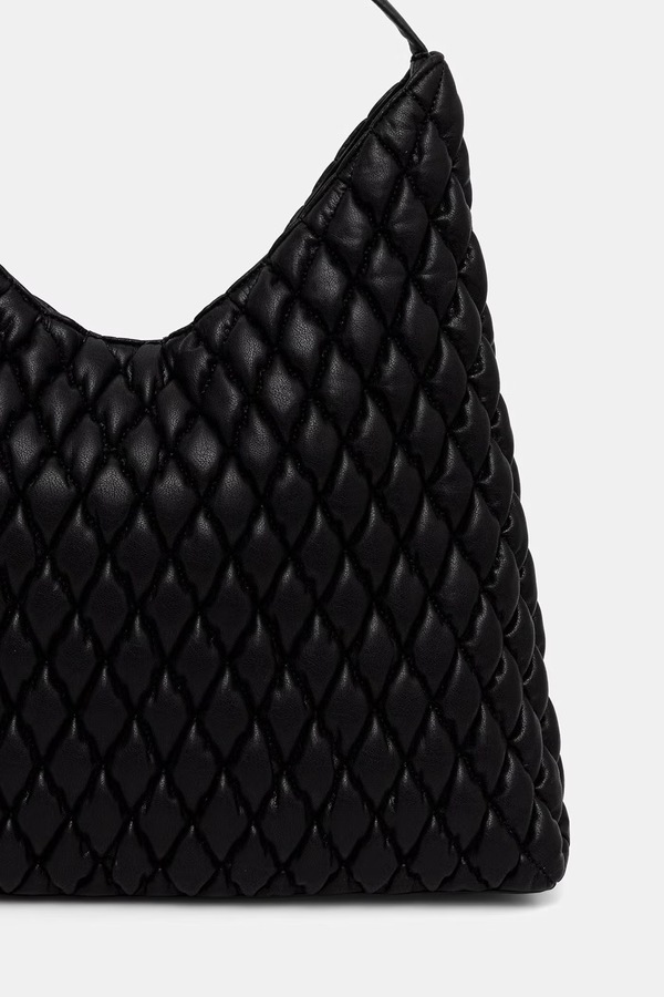 Сумочка hobo жіноча зі штучної шкіри DKNY PAULA колір чорний фото 2