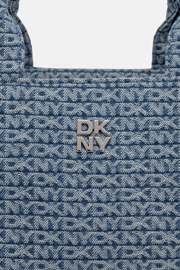 Сумка-шопер жіноча джинсова DKNY колір блакитний фото 4