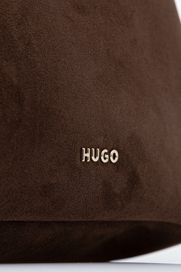 Сумка-тоут жіноча з імітації замші HUGO Orin 2.0S_Small Tote колір коричневий фото 4