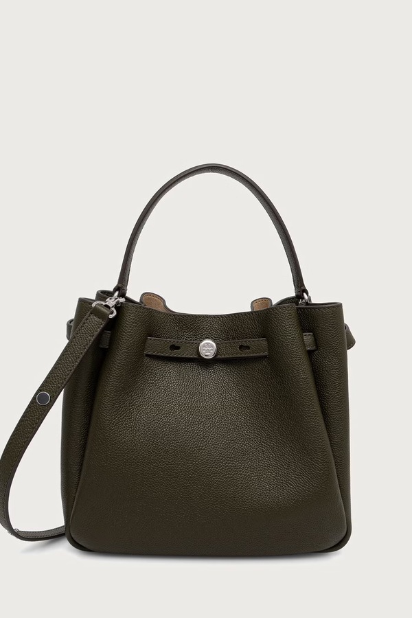 Сумка-тоут женская кожаная Tory Burch Romy цвет зеленый
