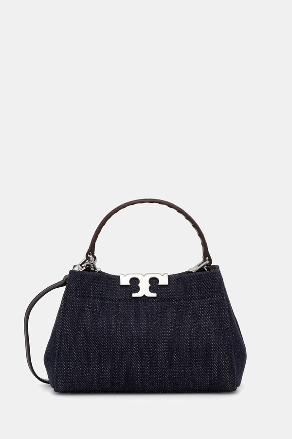 Сумочка женская джинсовая Tory Burch Eleanor цвет темно-синий