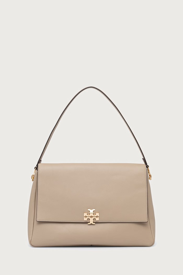 Сумочка жіноча шкіряна Tory Burch Charlie колір бежевий