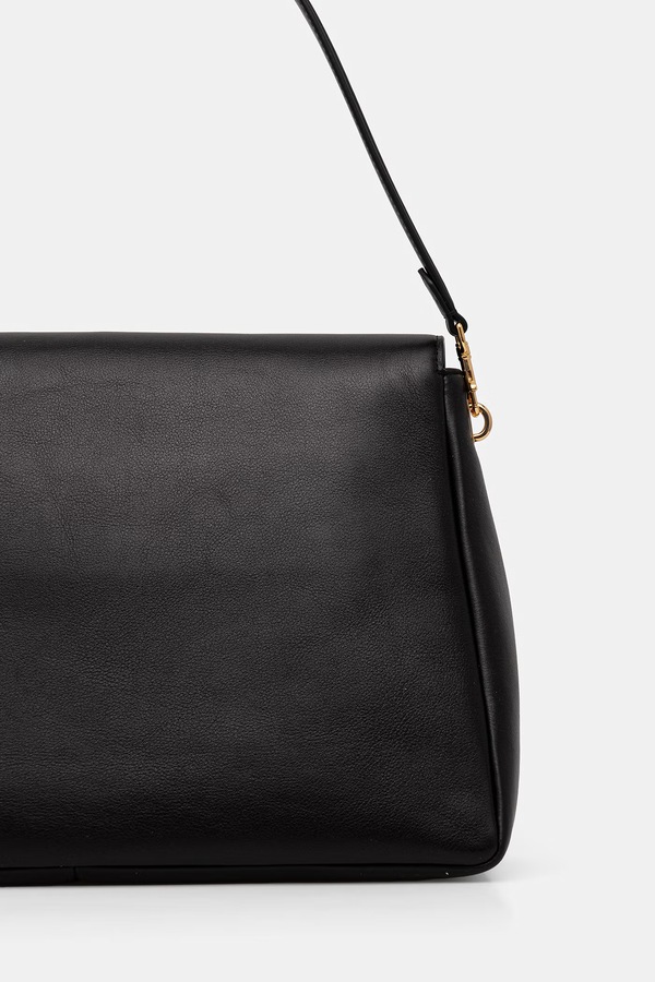 Сумочка жіноча шкіряна Tory Burch Charlie колір чорний фото 3