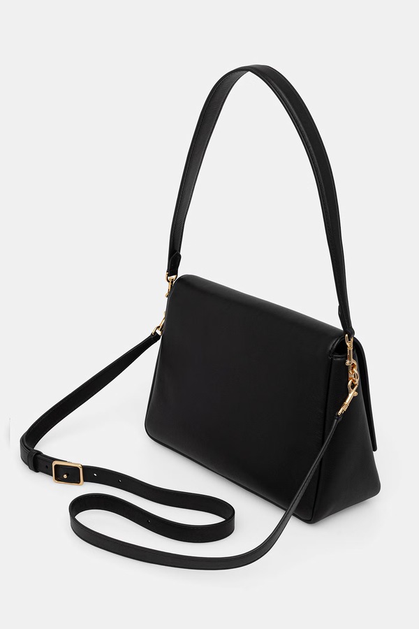 Сумка крос-боді жіноча Tory Burch Charlie колір чорний фото 2
