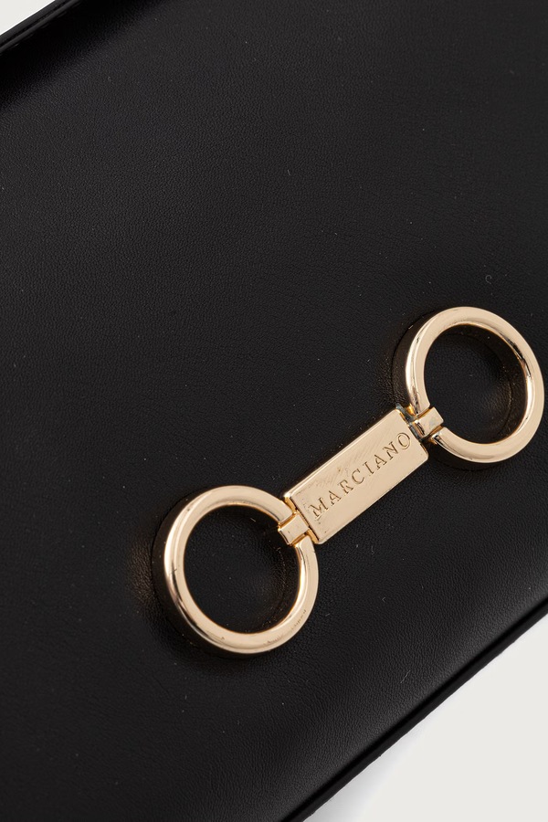 Сумка крос-боді жіноча шкіряна Marciano by Guess колір чорний фото 4