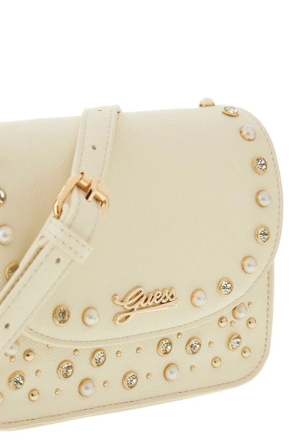 Сумка крос-боді дитяча зі штучної шкіри Guess колір бежевий фото 2