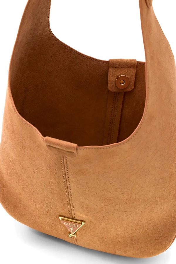 Сумочка hobo дитяча з імітації замші Guess колір коричневий фото 2
