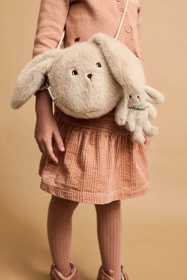 Сумка крос-боді дитяча Liewood Dianne Plush Rabbit Bag колір бежевий фото 3