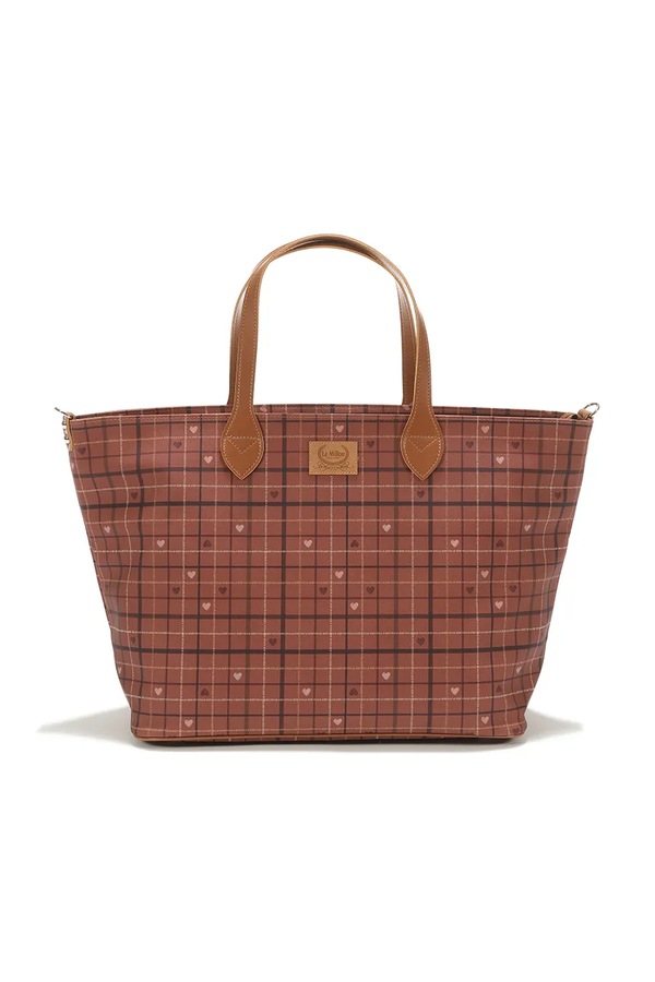 Шопер La Millou MOO MEADOW PLAID колір помаранчевий